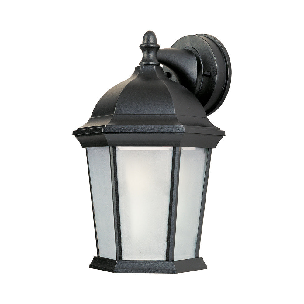 Builder Outdoor Wall Light in Black (Frosted).