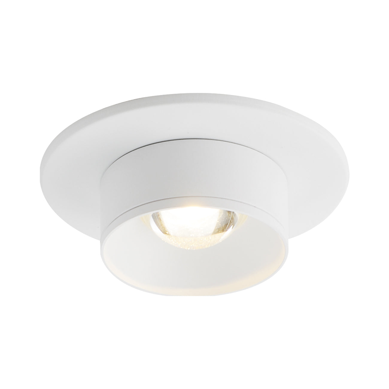 Caldera LED Flush Mount Ceiling Light in White.