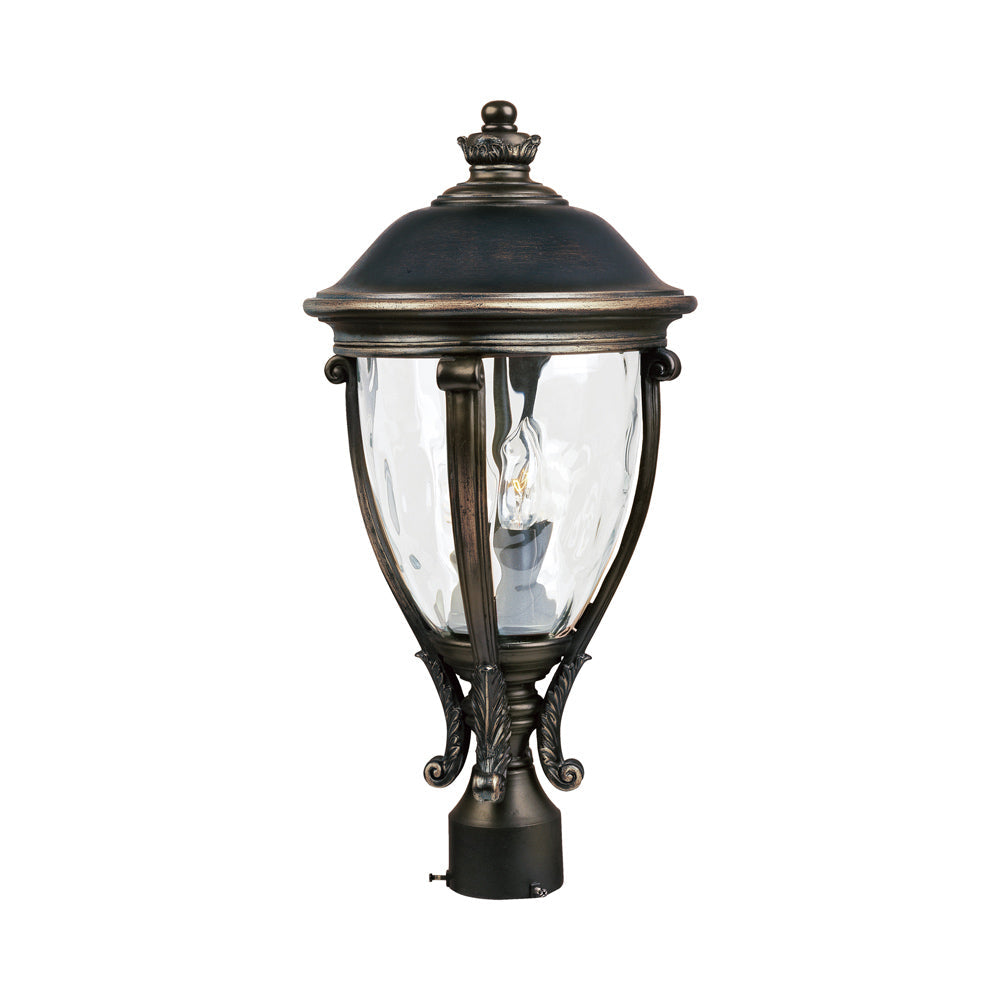 Camden Outdoor Post Light in Golden Bronze.