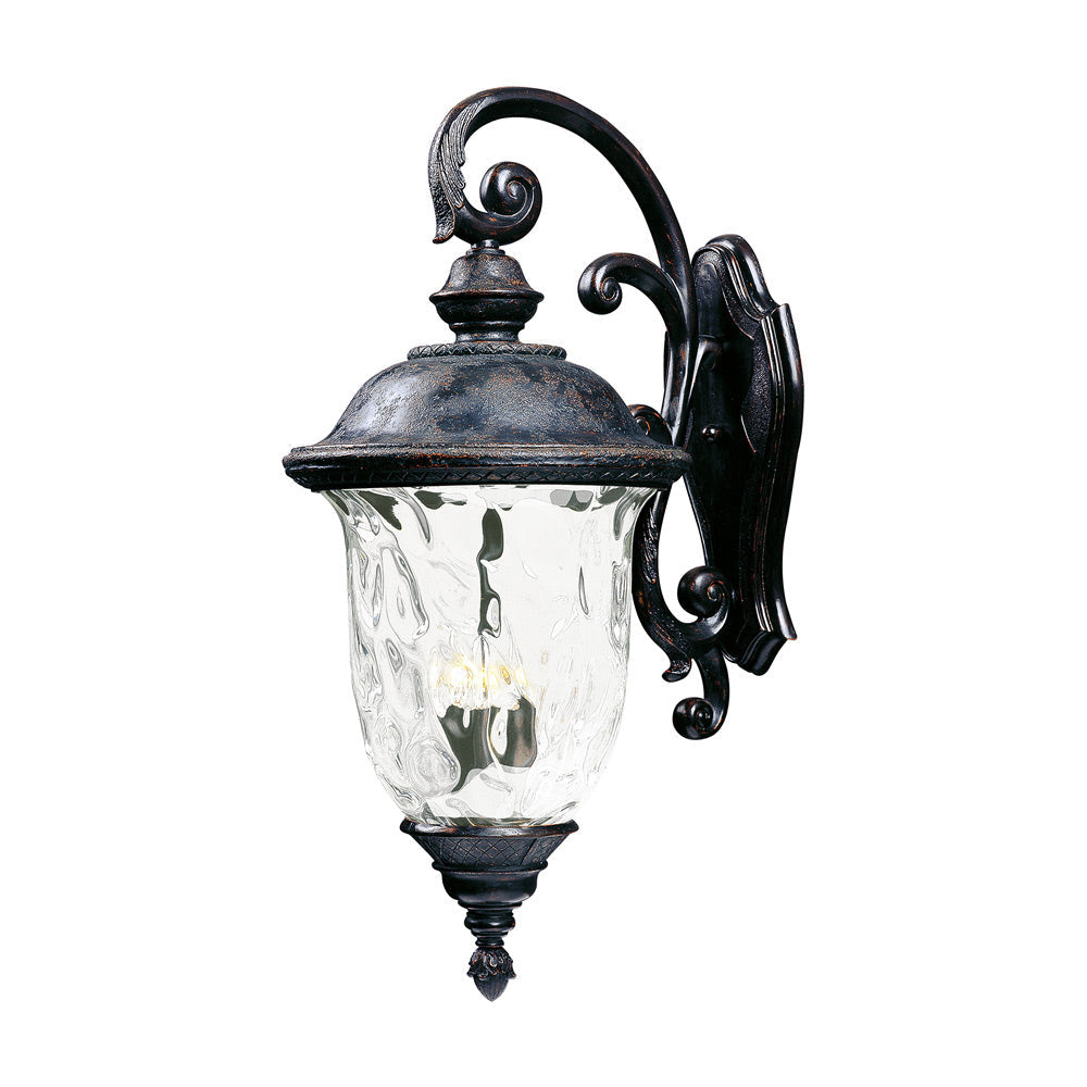Carriage House Outdoor Glass Lantern Wall Light (31-Inch).