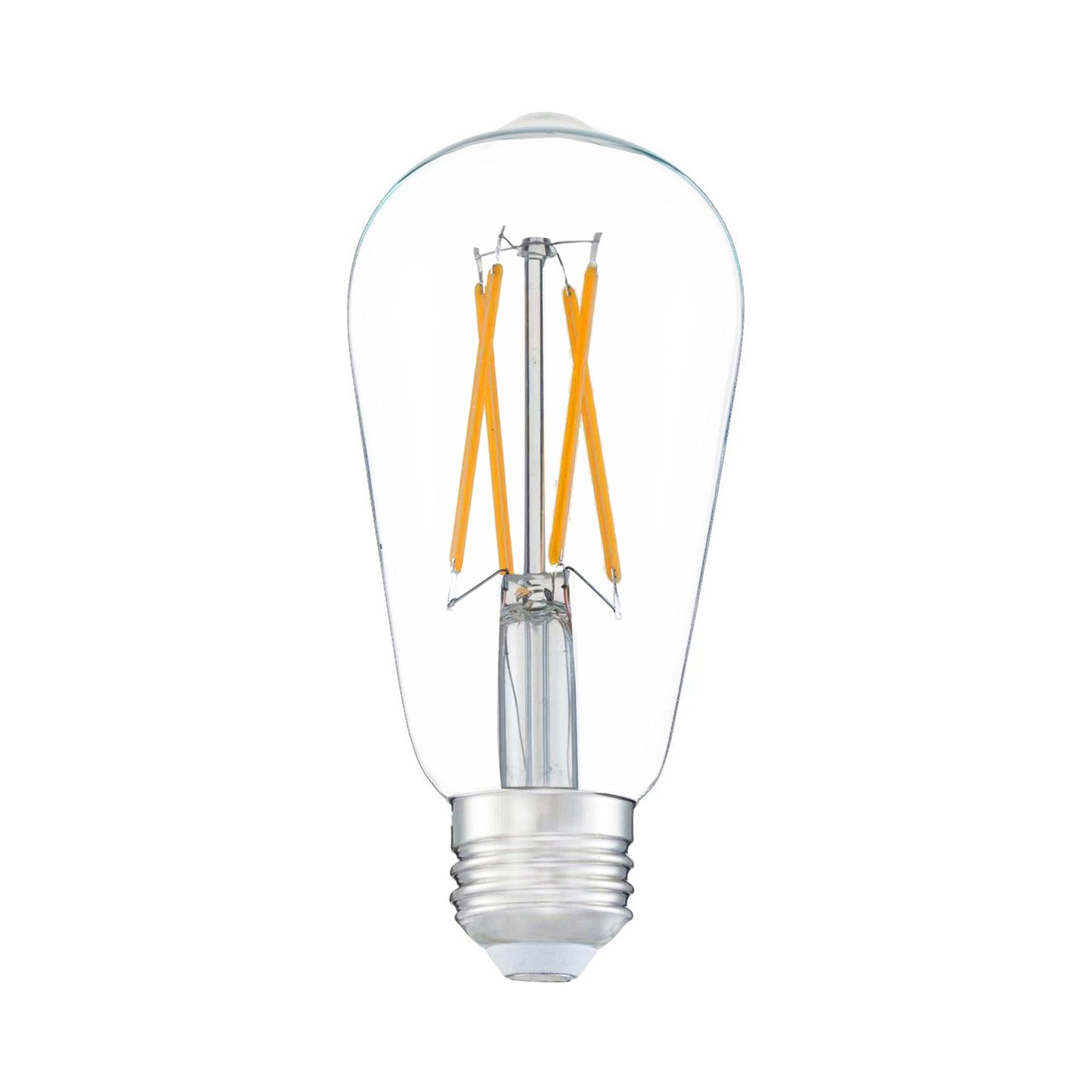 Dimmable Clear E26 Medium Base LED Bulb (6W/2700K).
