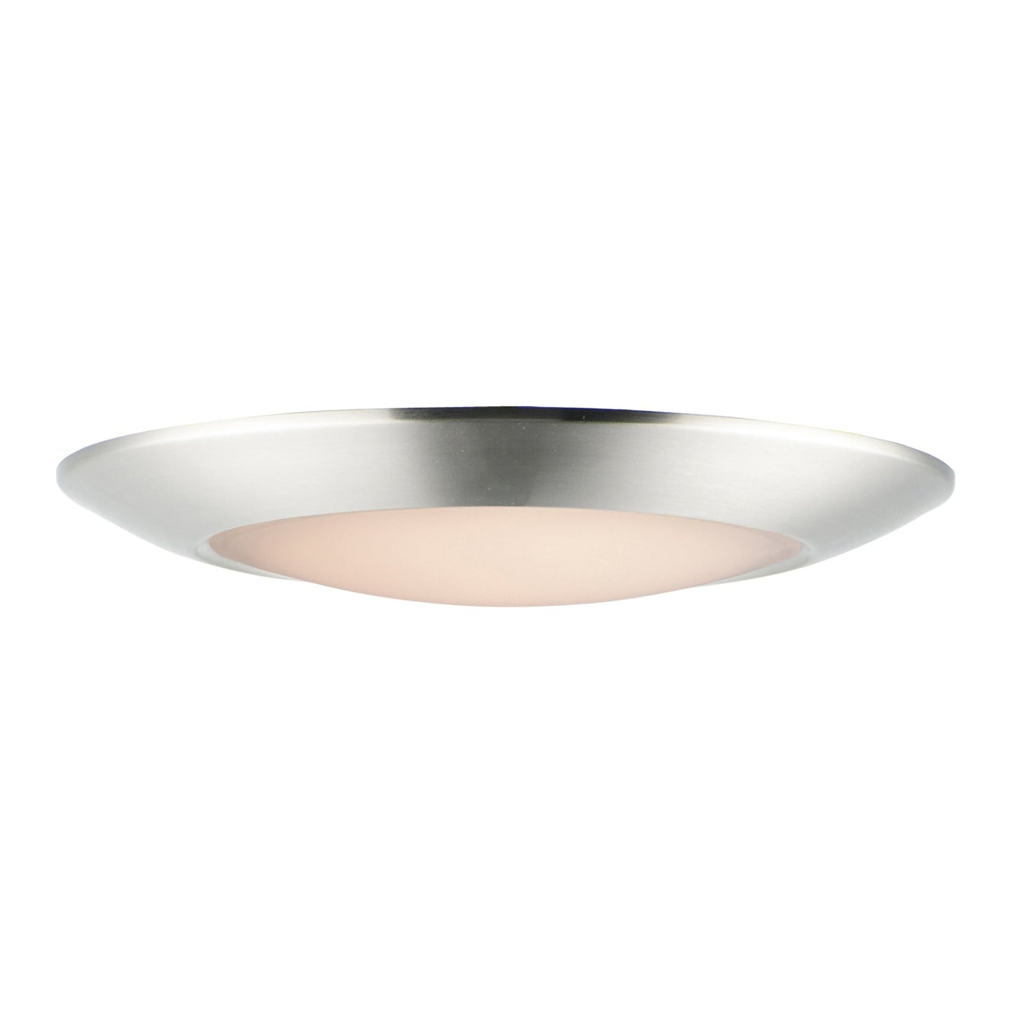 Diverse LED Flush Mount Ceiling Light in 13-Inch/Satin Nickel.