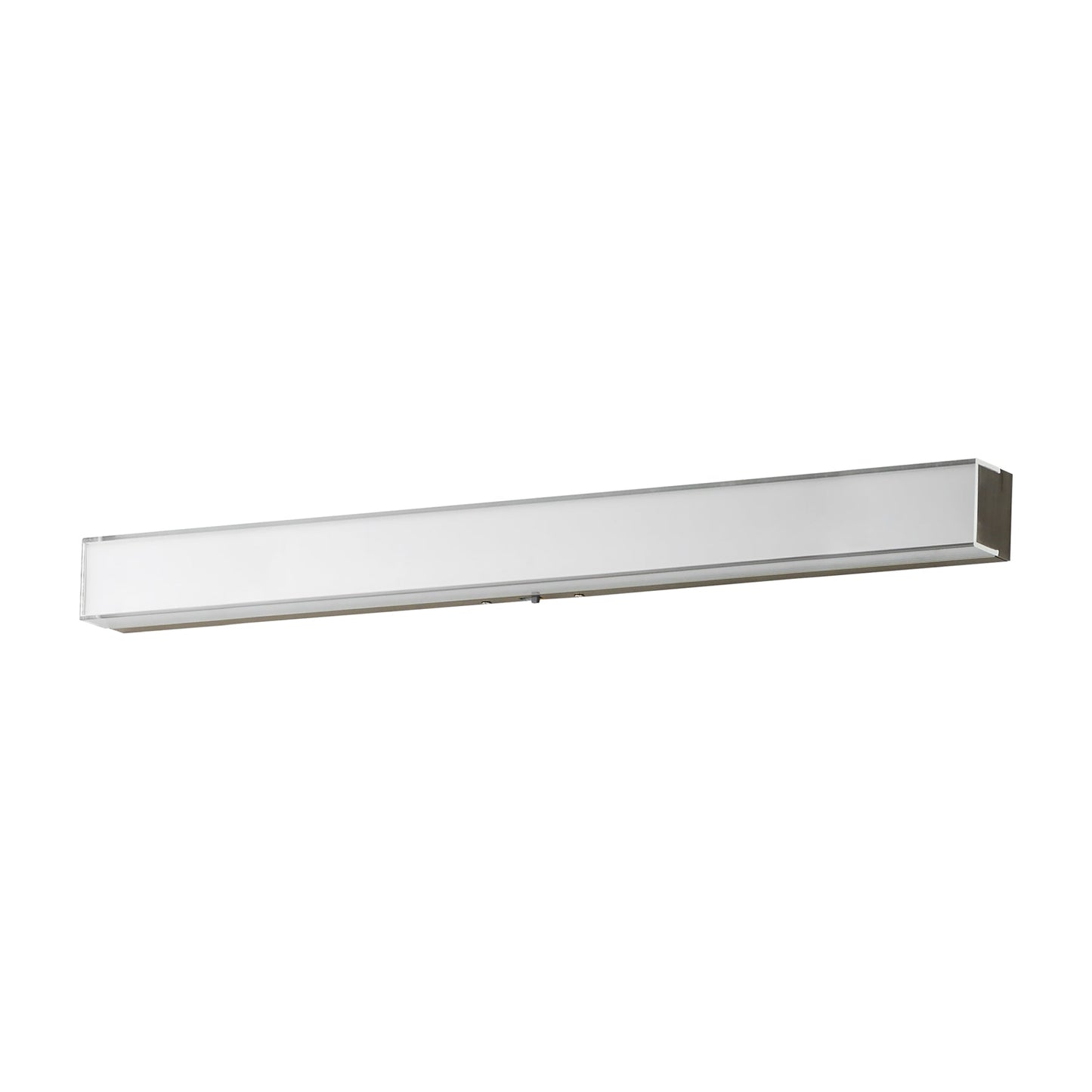 Edge LED Bath Vanity Light in Satin Nickel (30-Inch).