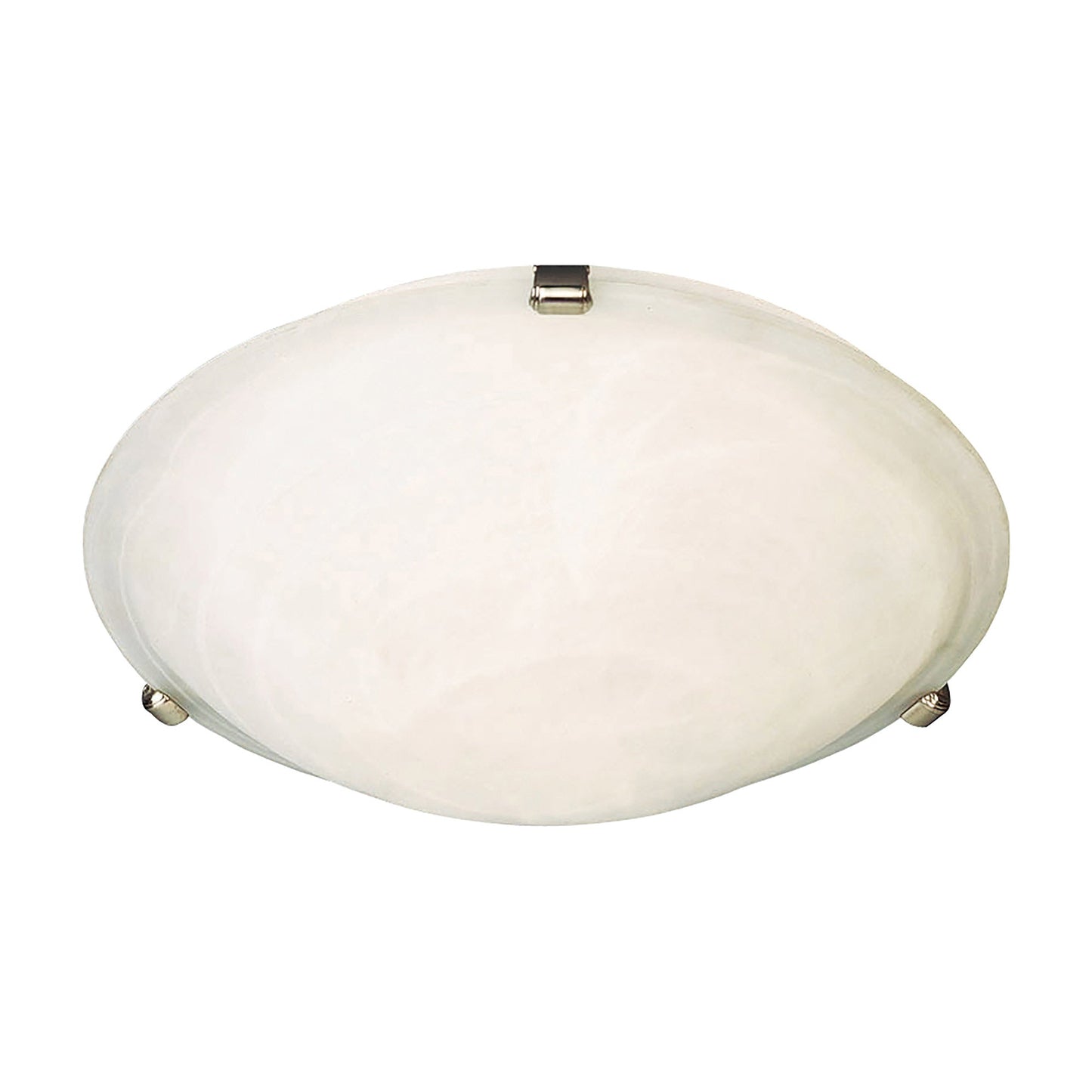 Malaga Flush Mount Ceiling Light in Satin Nickel/Marble (4-Light).