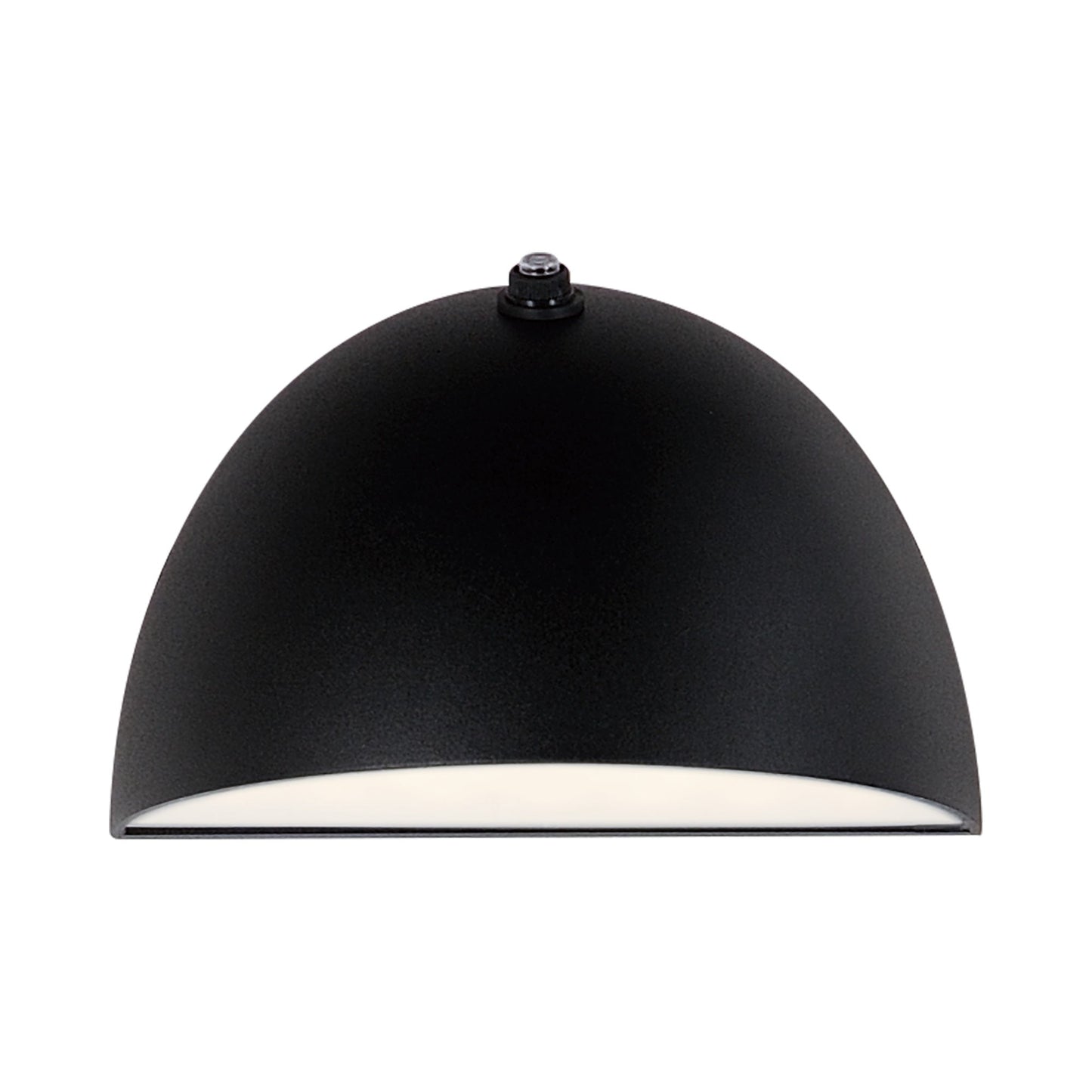 Pathfinder Outdoor LED Spherical Wall Light in Black (Photocell).