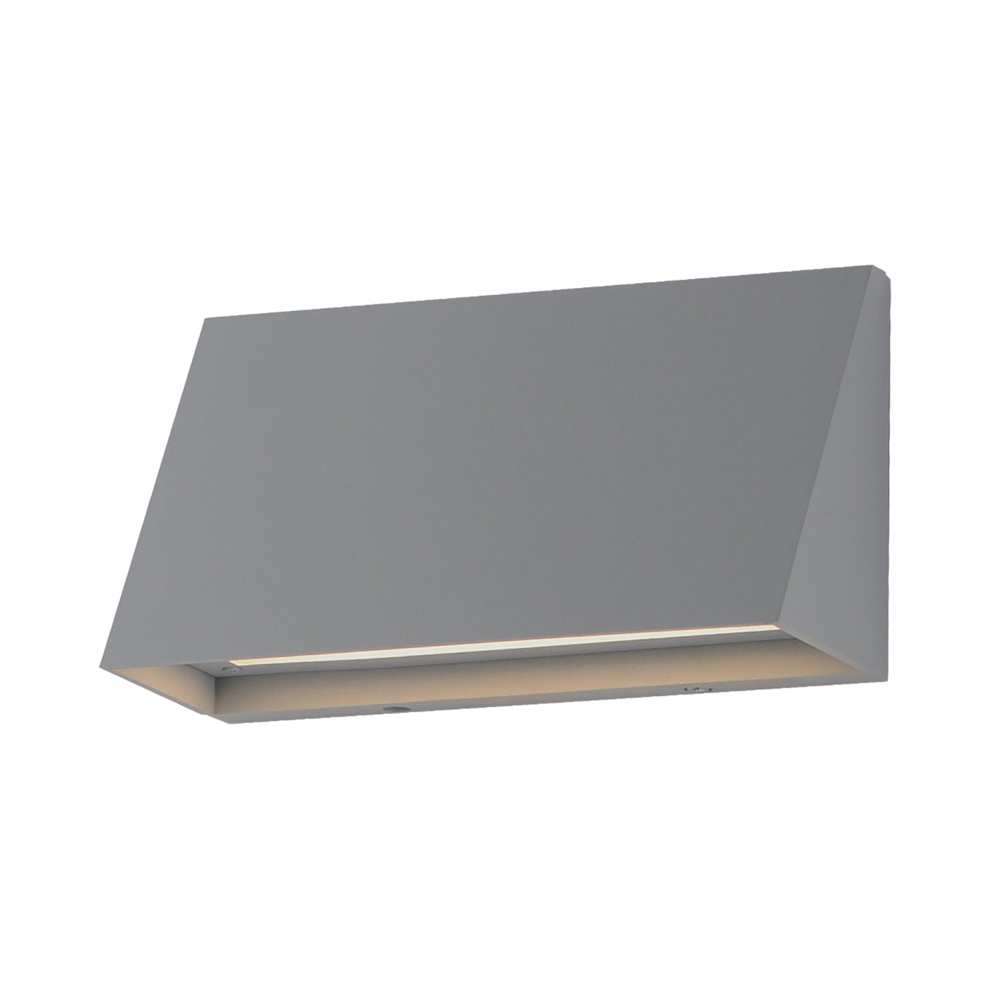 Pathfinder Wide Outdoor LED Wall Light in Silver (Without Photocell).