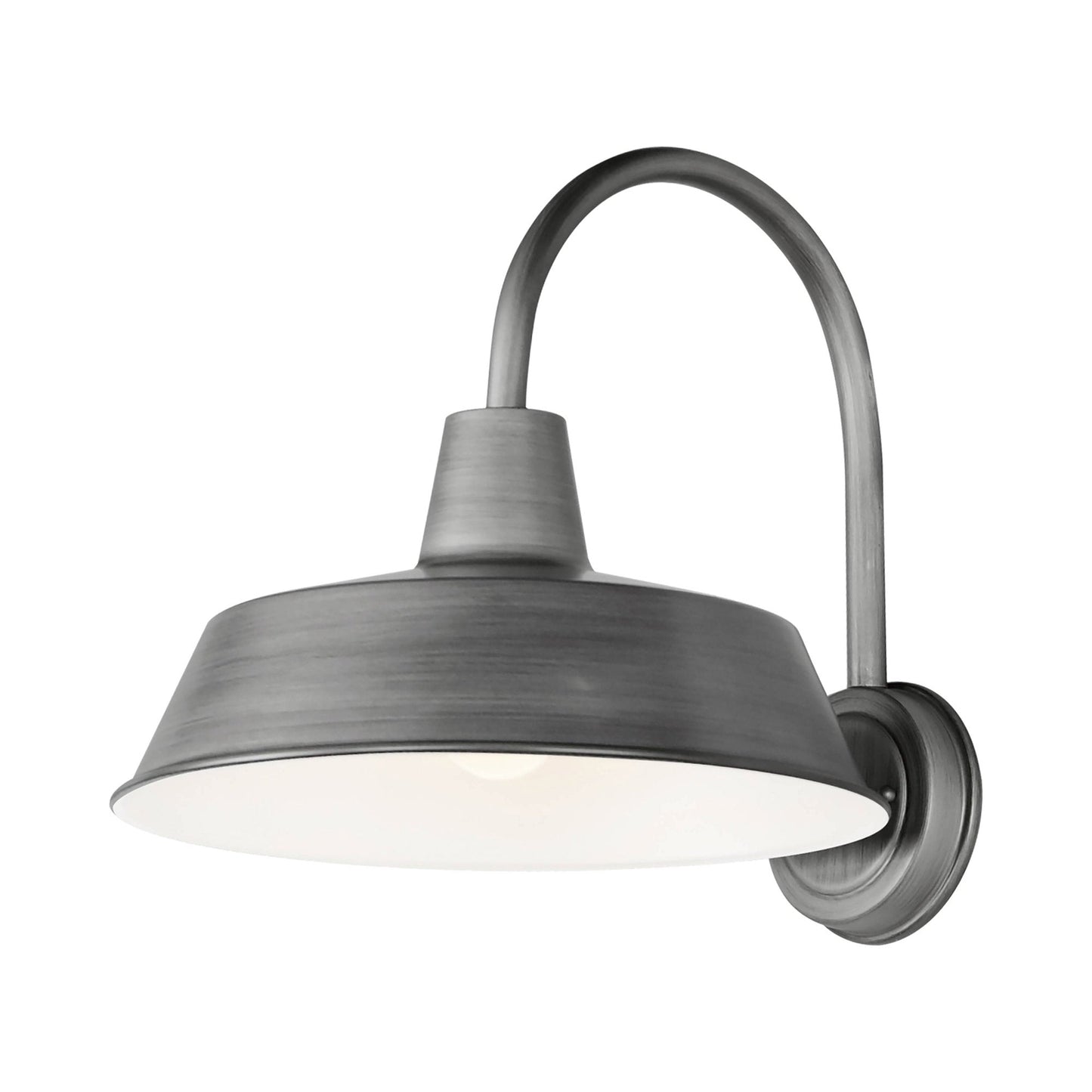 Pier M Outdoor Wall Light in Weathered Zinc (Large).