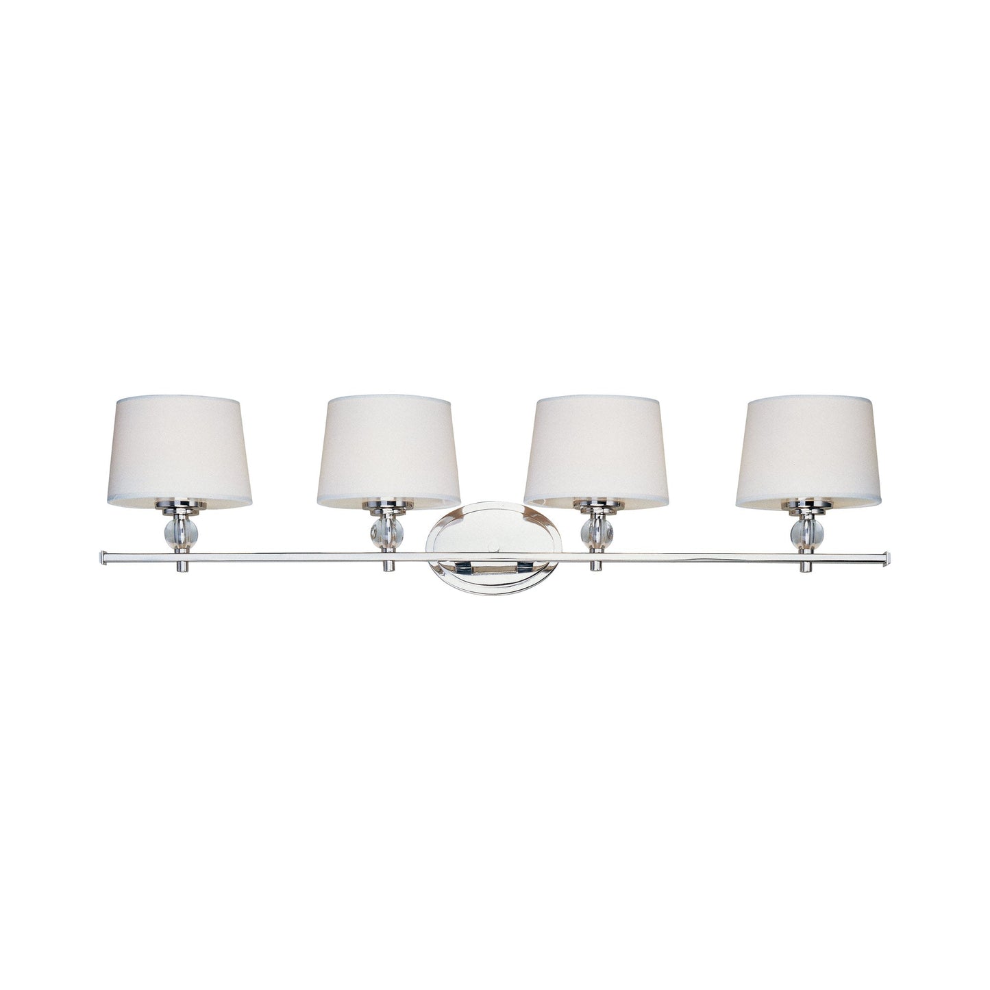 Rondo Bath Vanity Light in Polished Nickel (4-Light).