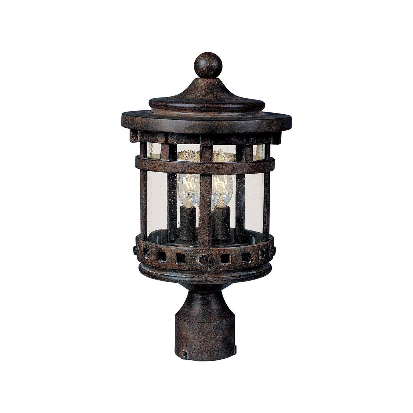 Santa Barbara Outdoor Post Light (16-Inch/Vivex Resin Composite).