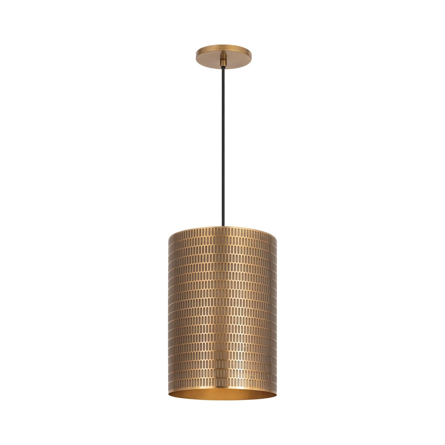 Shaka Pendant Light in Weathered Brass (Large).