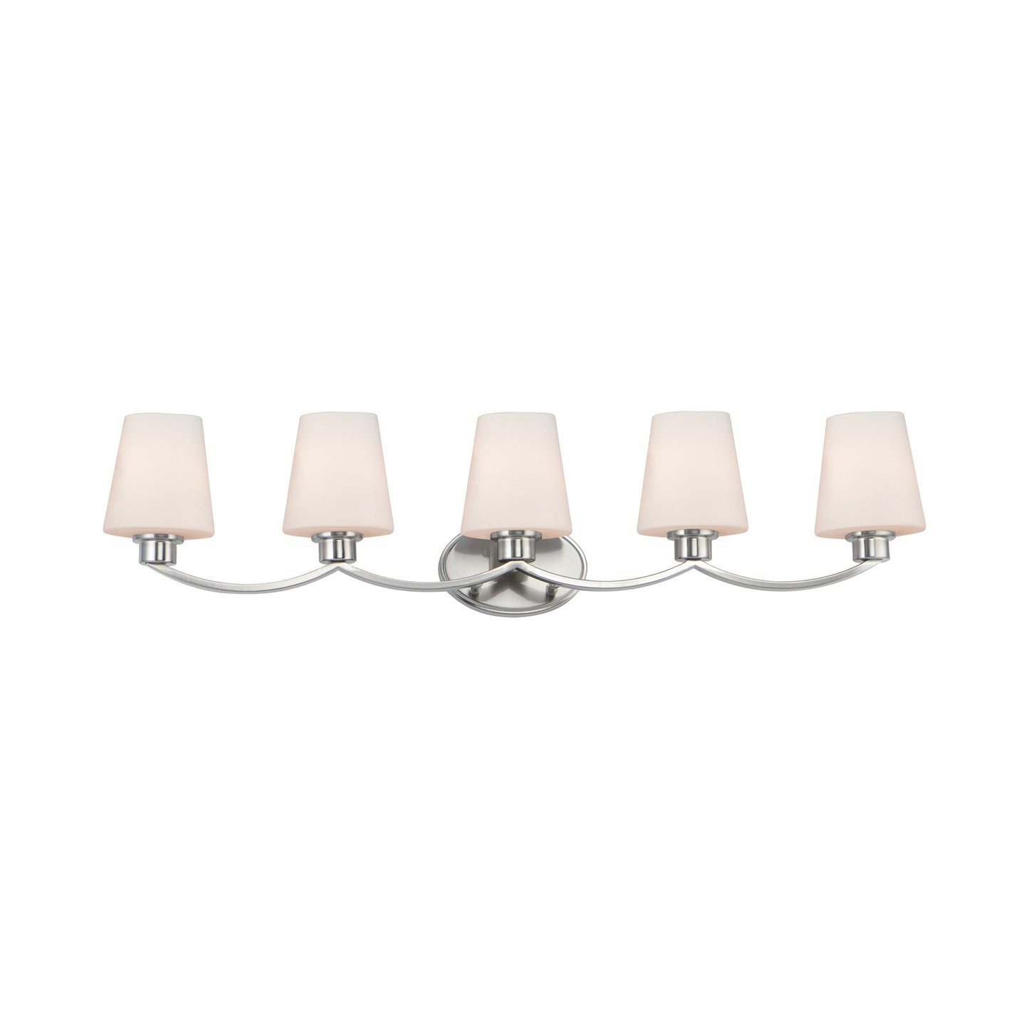 Shelter Bath Vanity Light in Satin Nickel (5-Light).