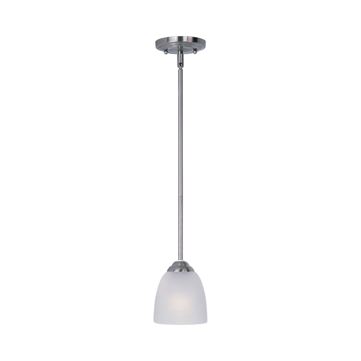 Stefan Mini Pendant Light in Satin Nickel.