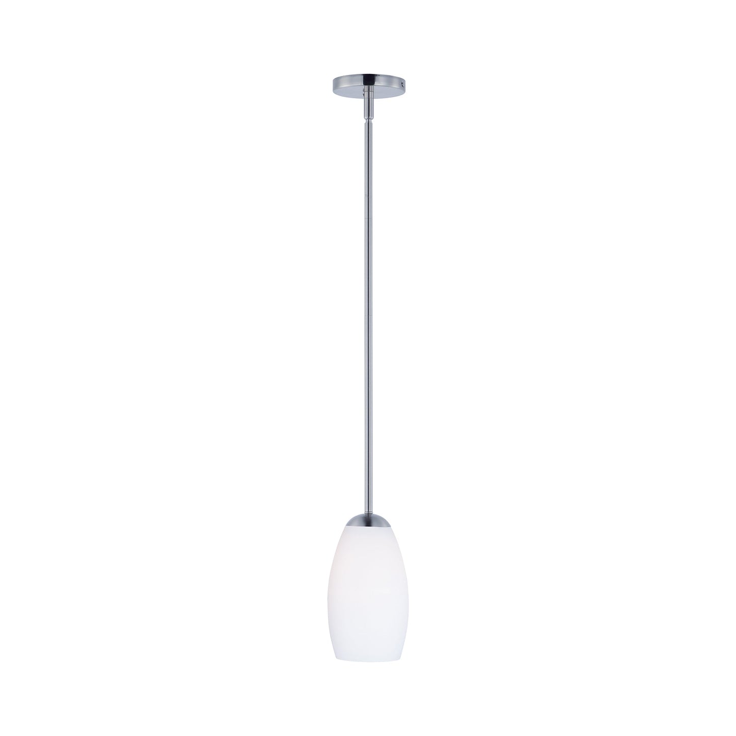 Taylor Mini Pendant Light in Satin Nickel.