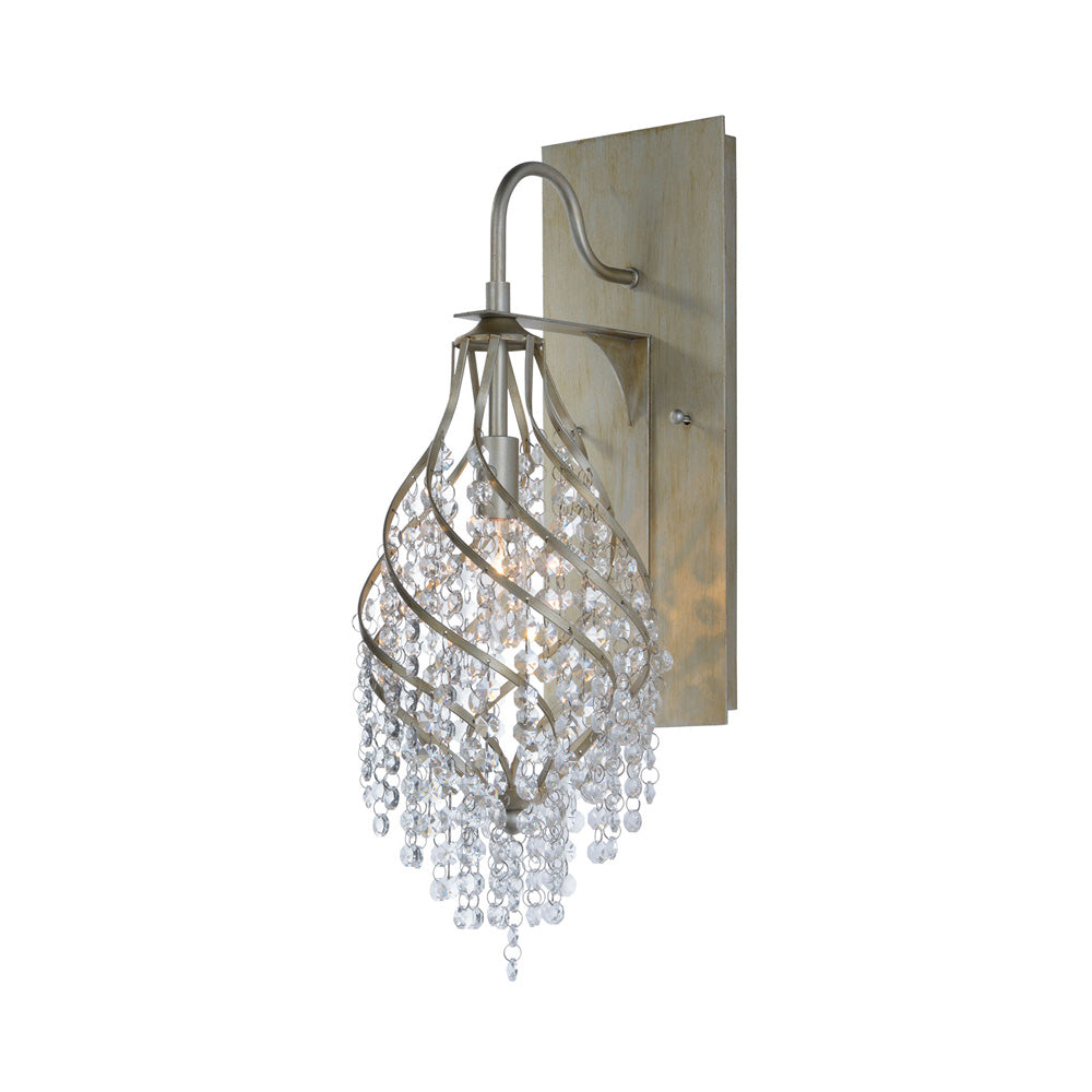 Twirl Wall Light in Golden Silver.