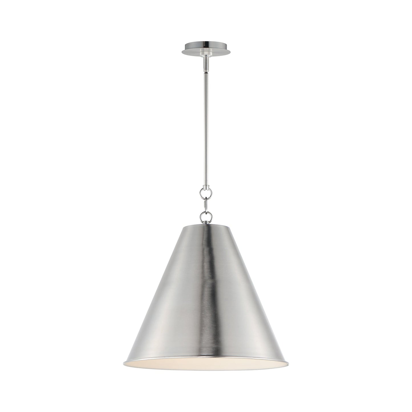Veritas Pendant Light in Satin Nickel (18-Inch).
