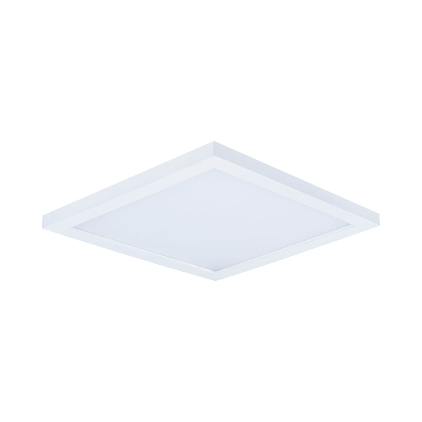 Wafer Outdoor LED Flush Mount Ceiling Light in White (9-Inch/Square).