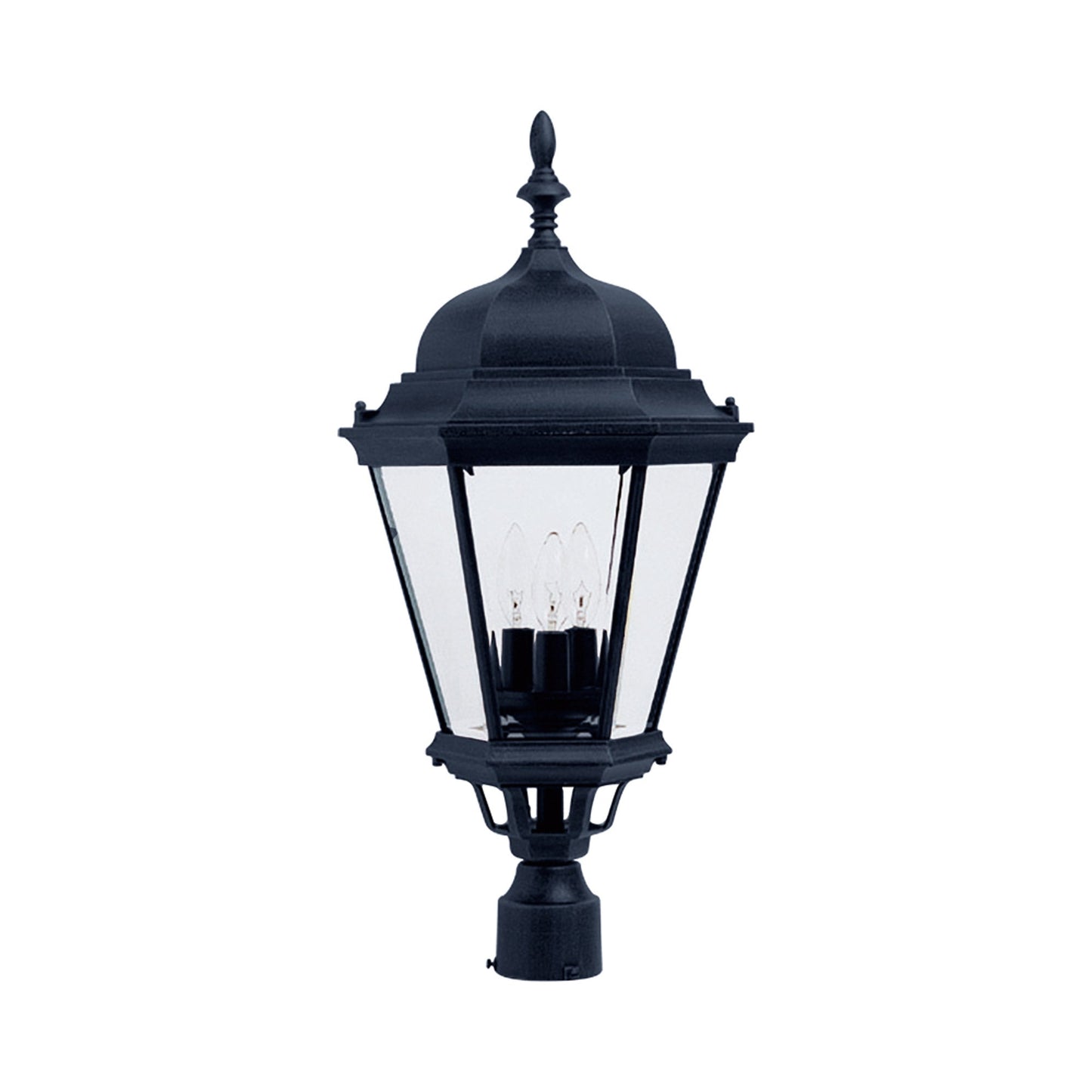 Westlake Outdoor Post Light in Black (3-Light/28-Inch).