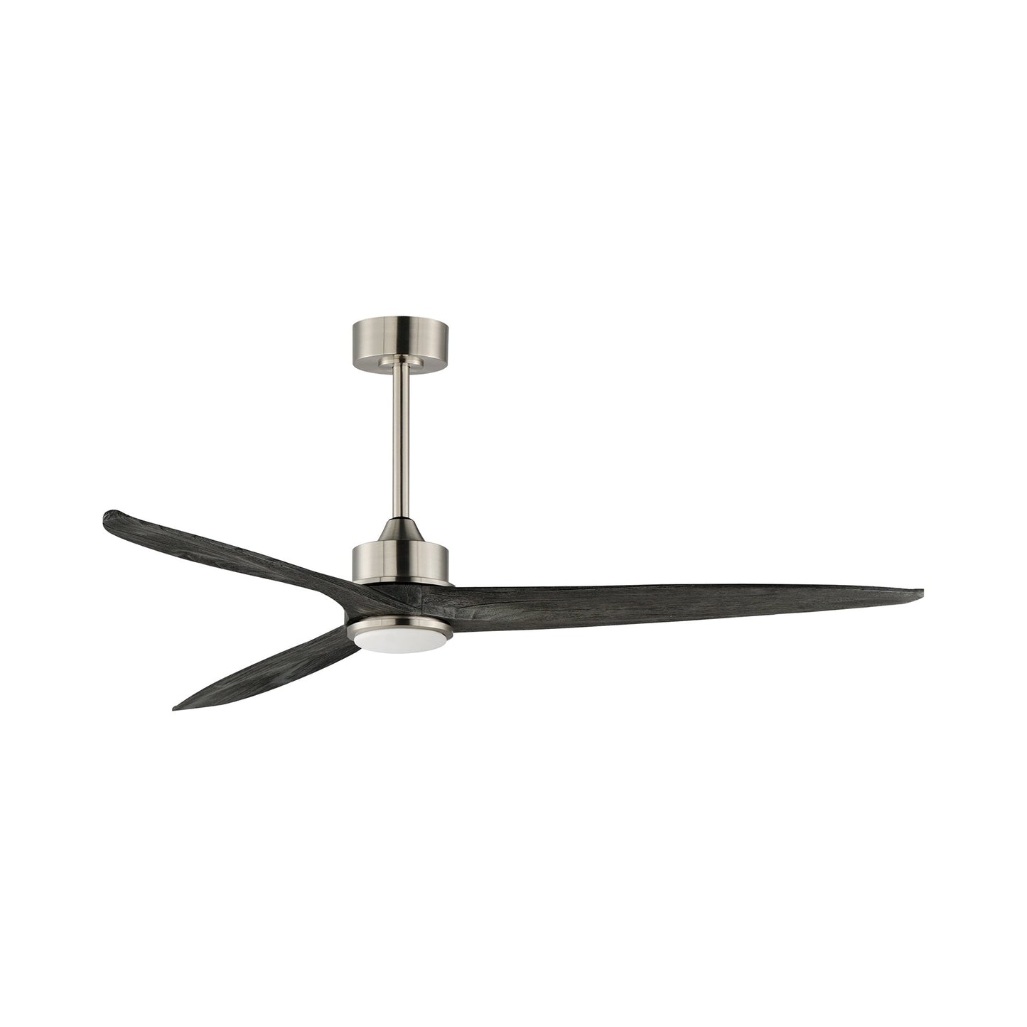 Woodwind LED Ceiling Fan in Satin Nickel (80-Inch).
