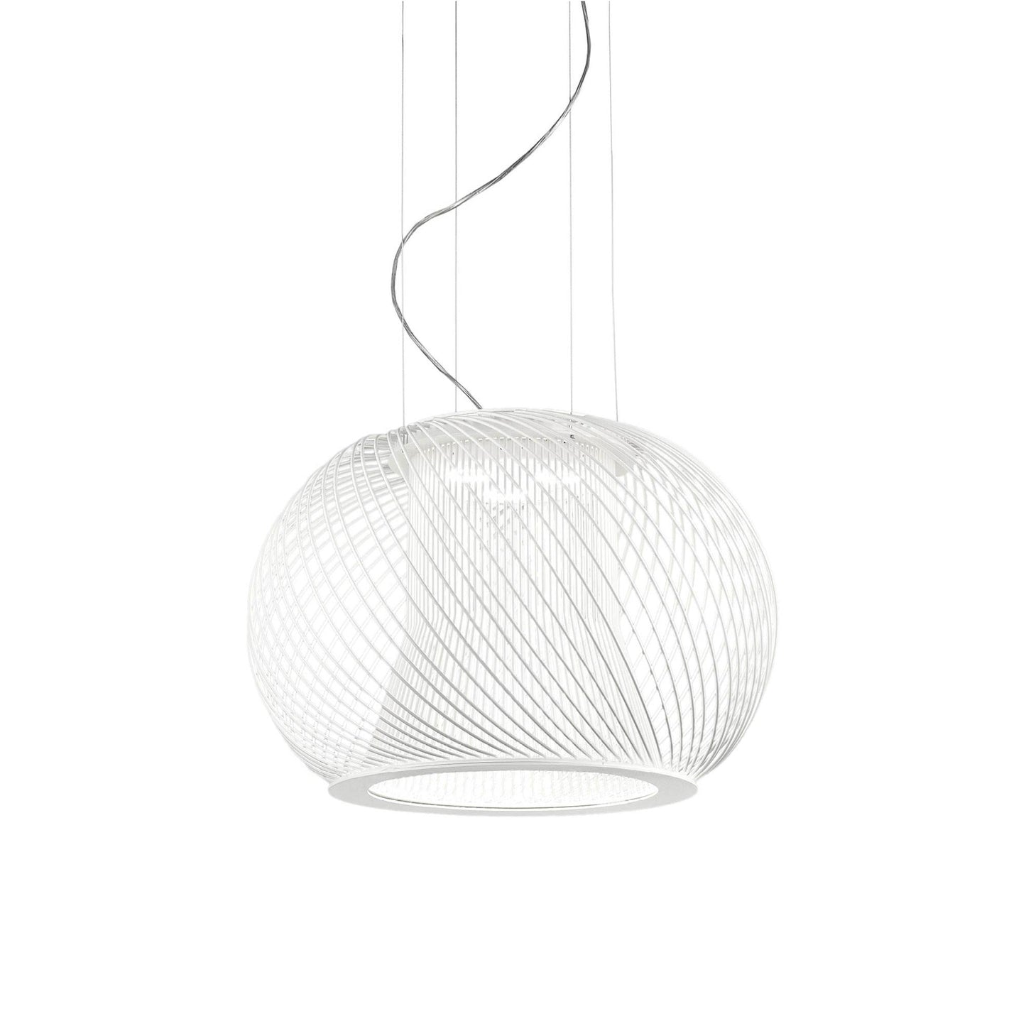 Impossible C Pendant Light in Matte White (Large).