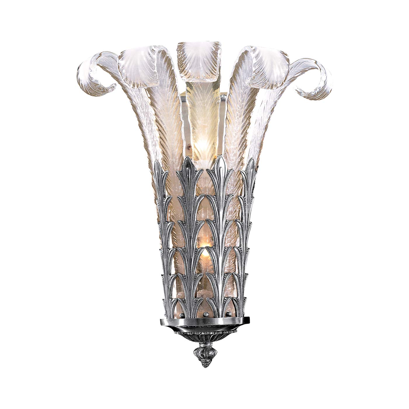 Metropolitan N950386 Wall Light in Platinum.