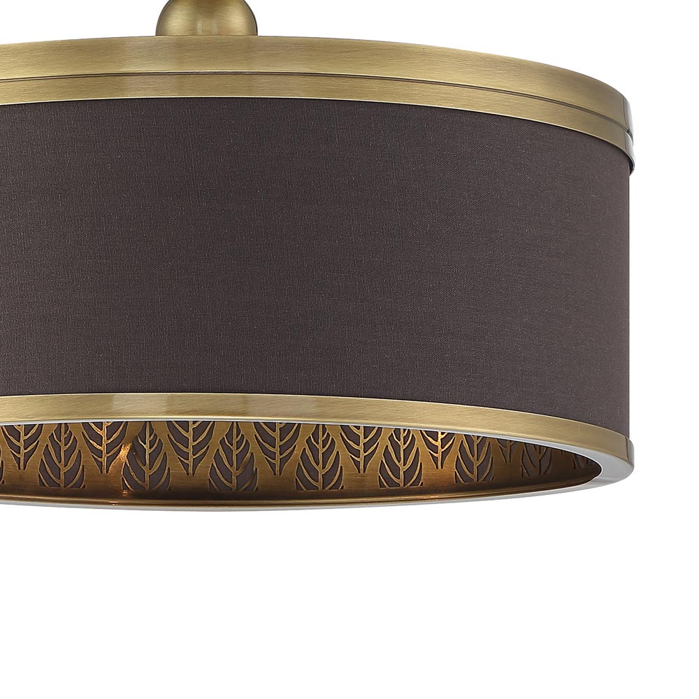 Splendour Semi Flush Mount Ceiling Light in Detail.