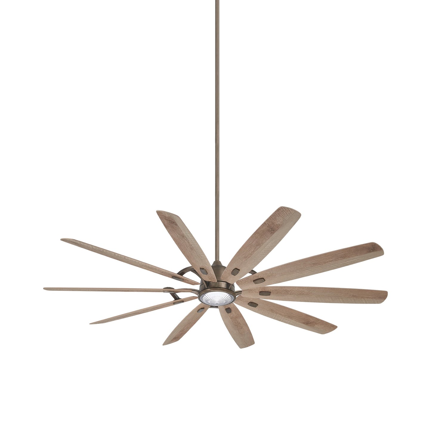 Barn H20 Outdoor LED Ceiling Fan in Heirloom Bronze.