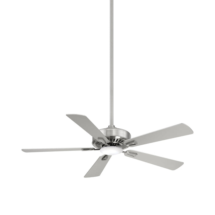 Contractor Plus LED Ceiling Fan in Brushed Nickel.