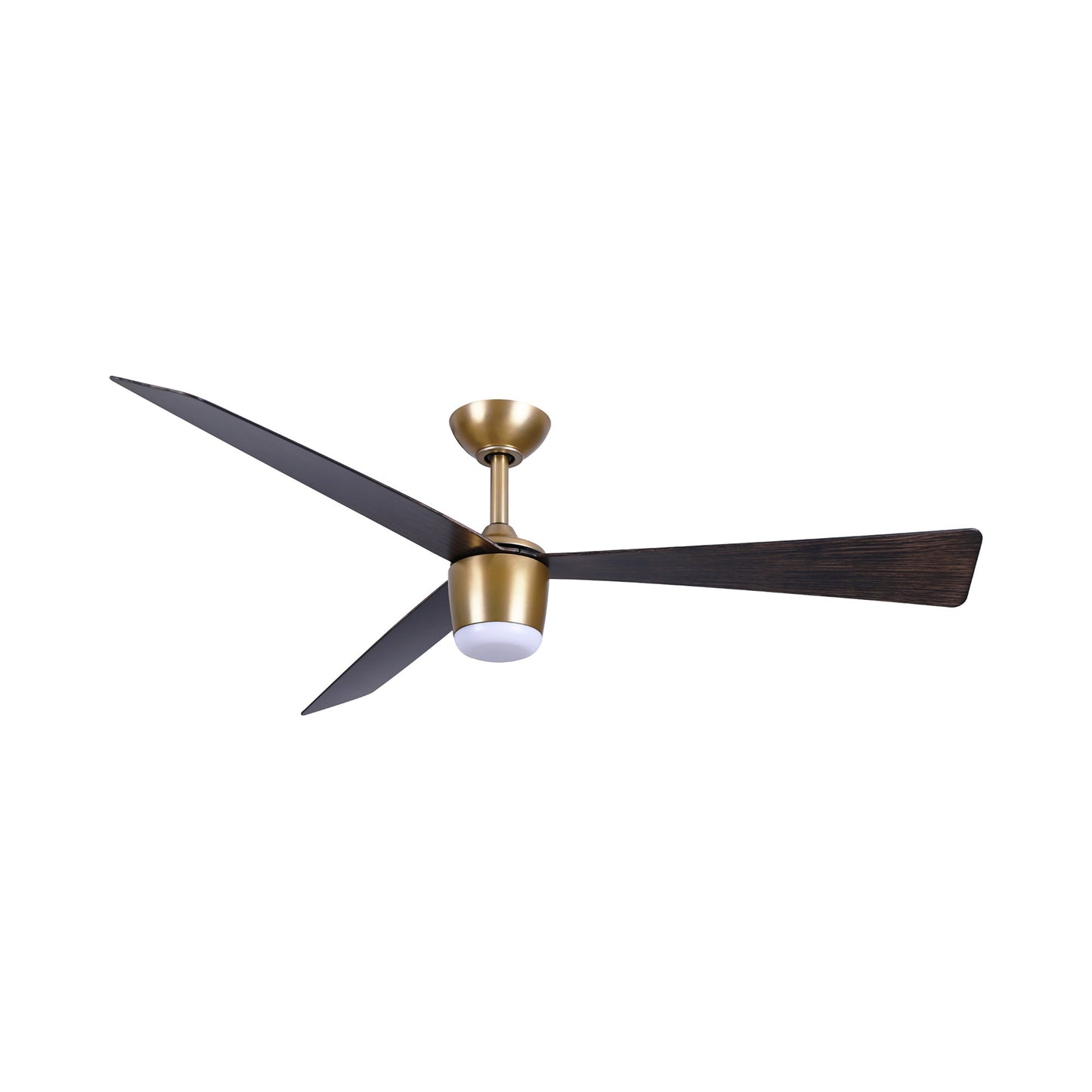 Elavan Outdoor LED Ceiling Fan in Legacy Brass (52-Inch).