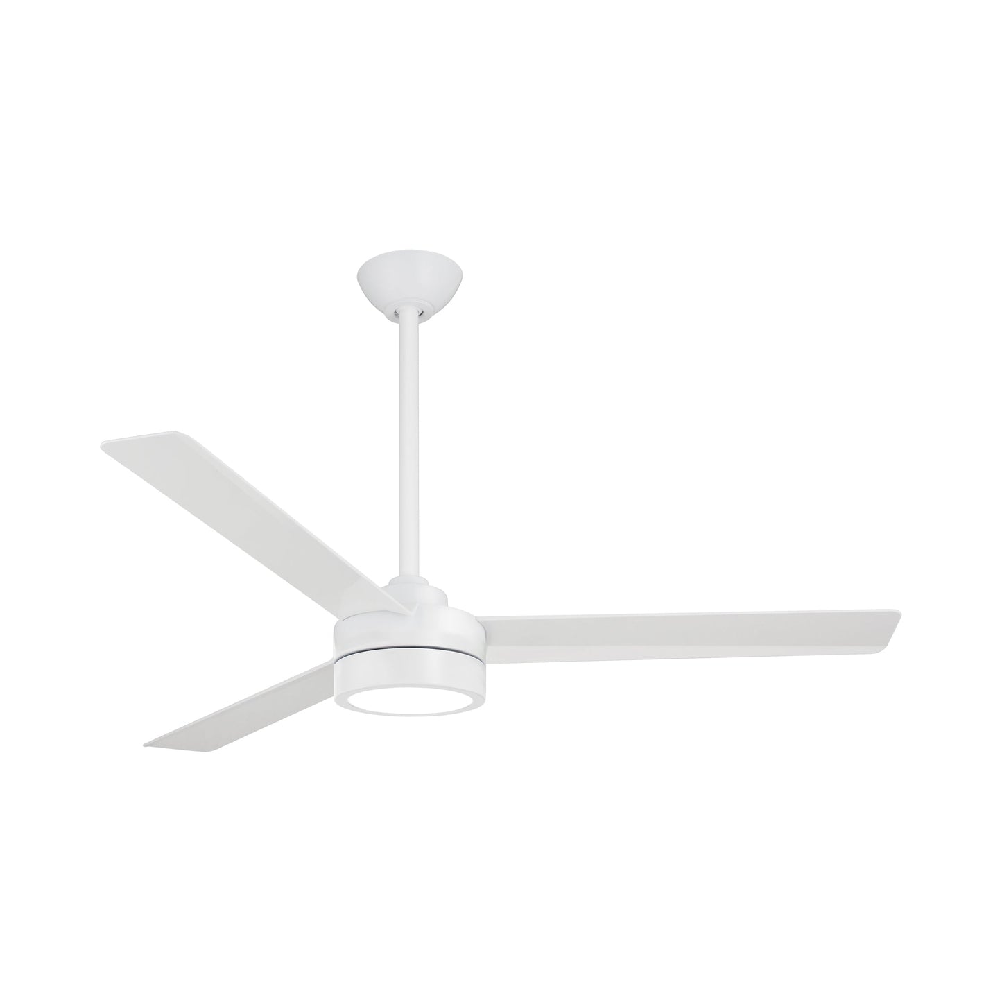 Roto LED Ceiling Fan in Flat White.