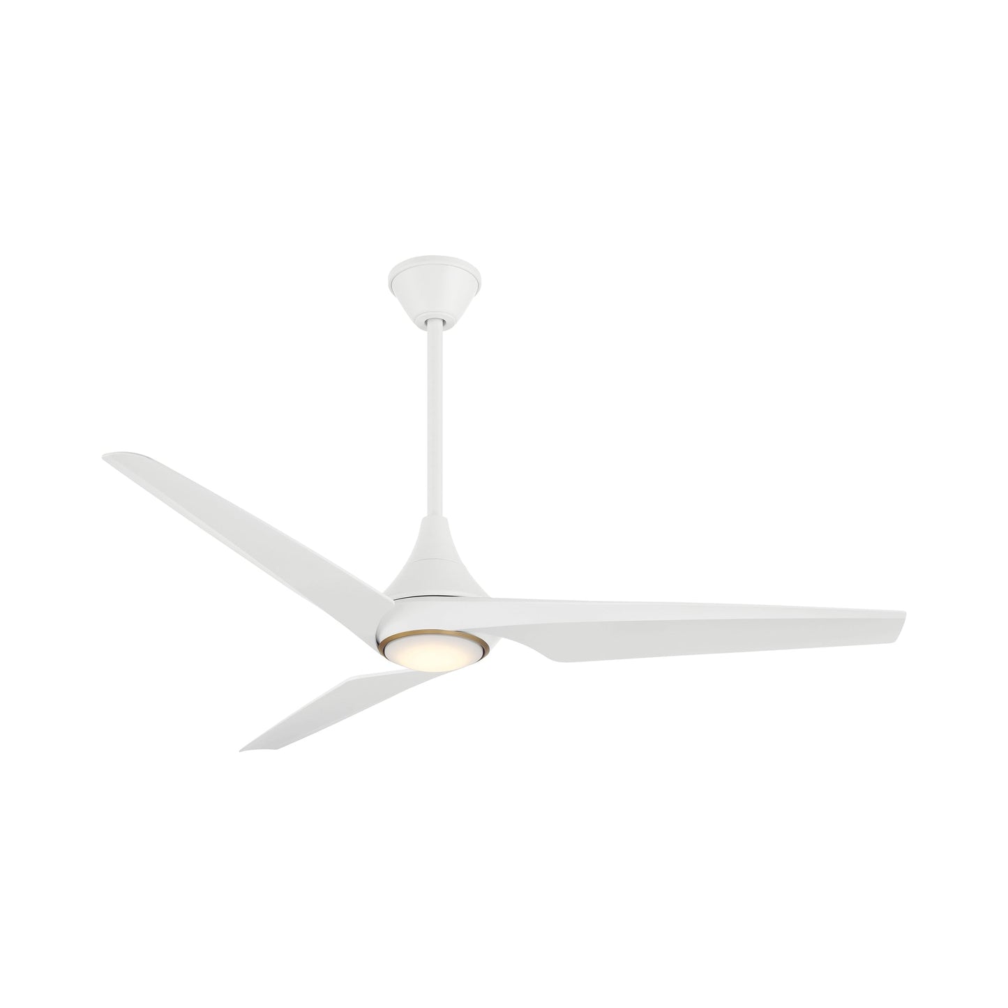 Switch Smart LED Ceiling Fan in Flat White/Flat White.