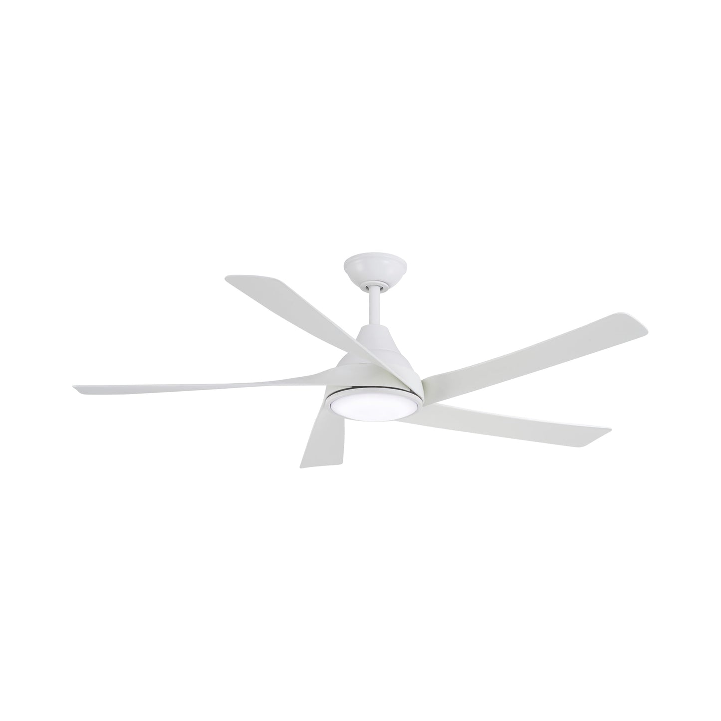 Transonic LED Ceiling Fan in Flat White/Flat White.