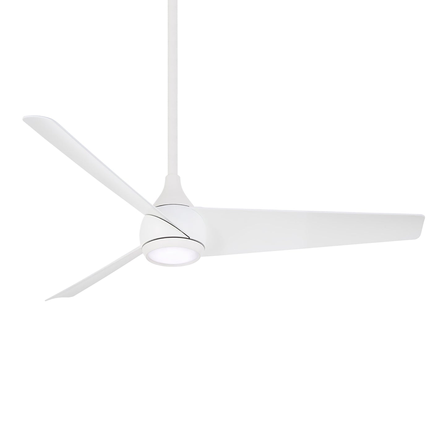 Twist LED Ceiling Fan in Flat White.