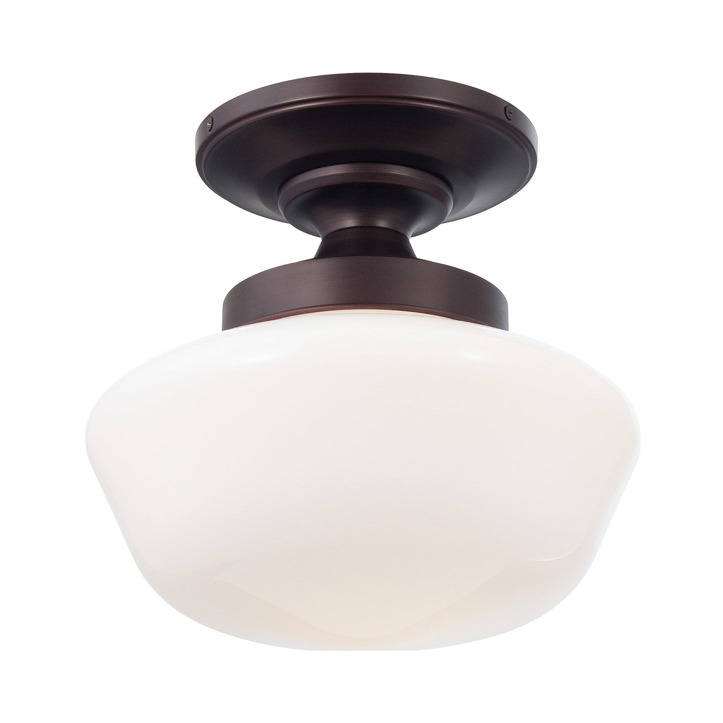 2255 Semi Flush Mount Ceiling Light in Brushed Bronze.