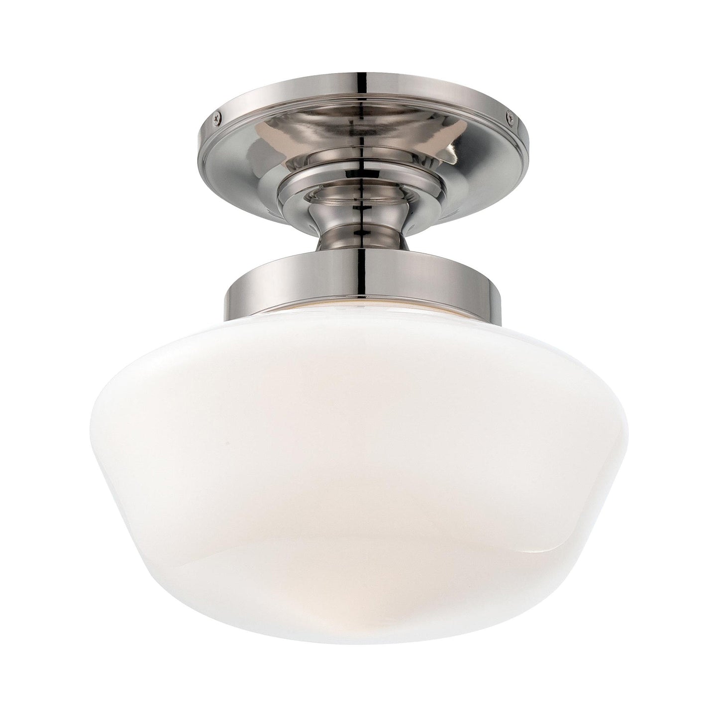 2255 Semi Flush Mount Ceiling Light in Polished Nickel.