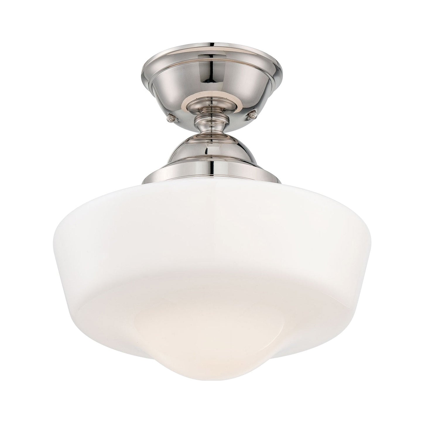 2257 Semi Flush Mount Ceiling Light in Polished Nickel .