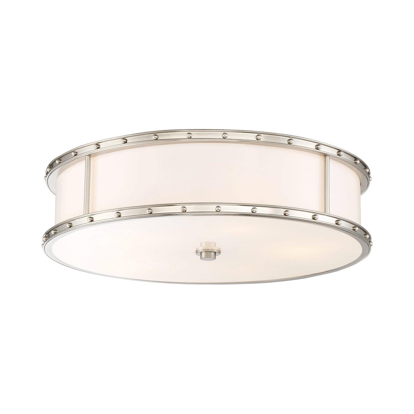 827-L LED Flush Mount Ceiling Light in Brushed Nickel (Large).