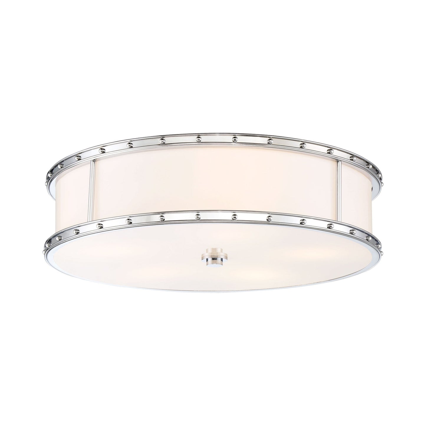 827-L LED Flush Mount Ceiling Light in Chrome (Large).