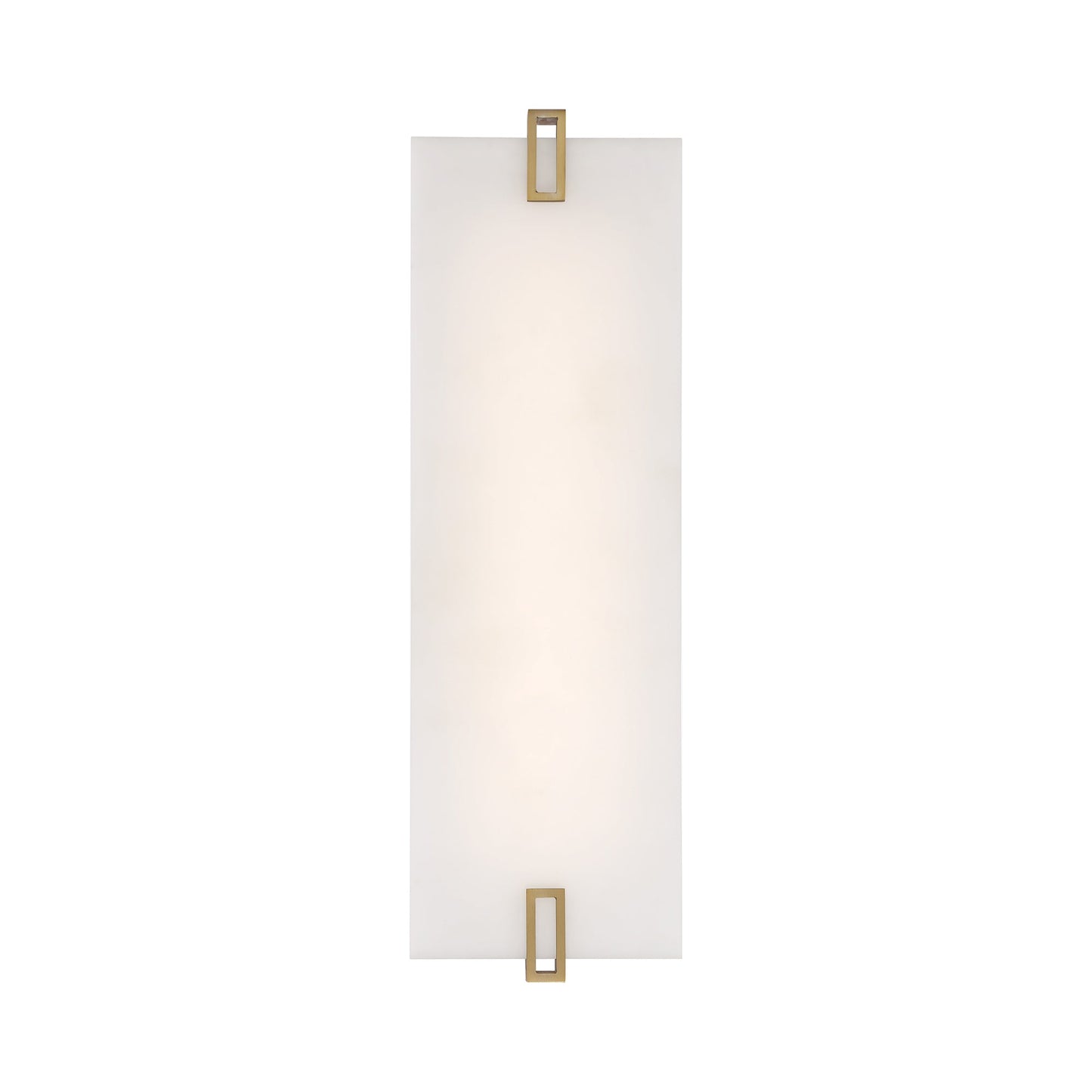 Aizen LED Wall Light in Soft Brass (19-Inch).