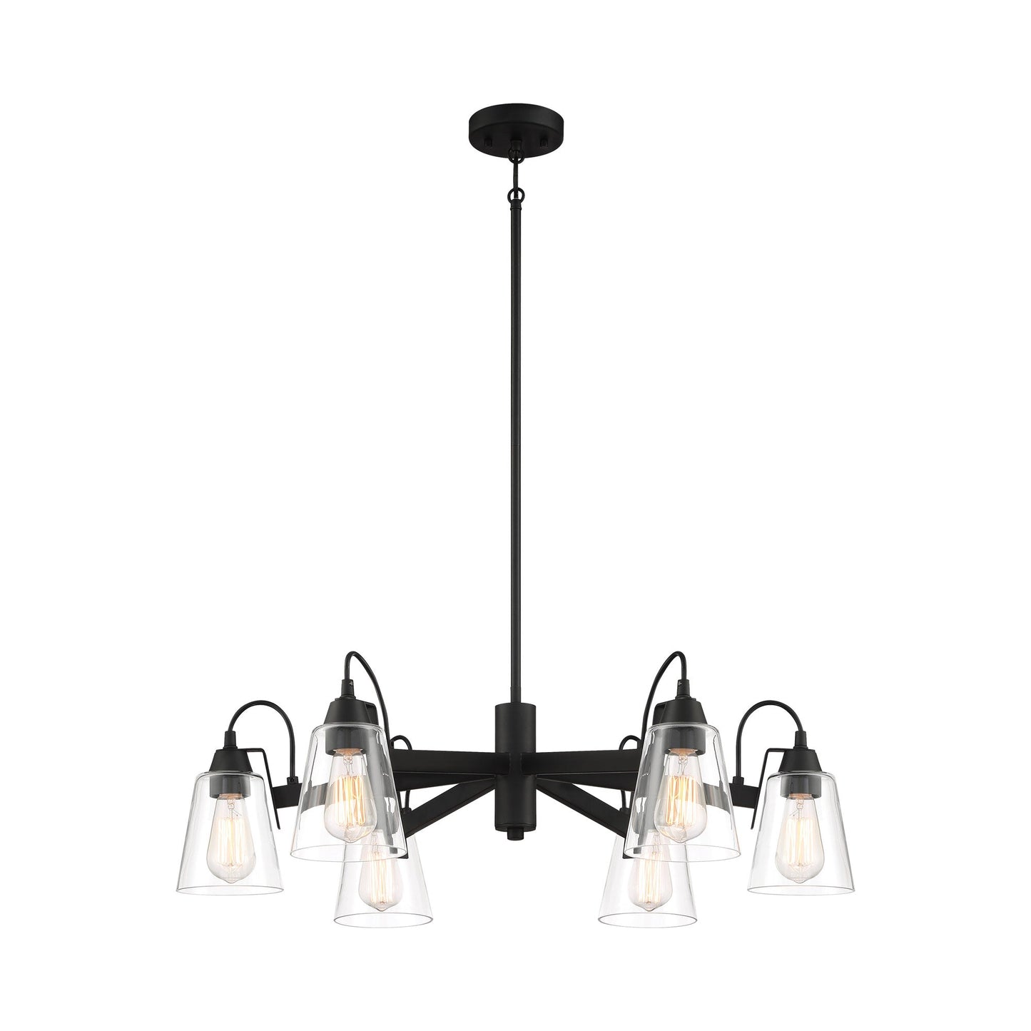 Beckonridge Chandelier in Coal (6-Light).