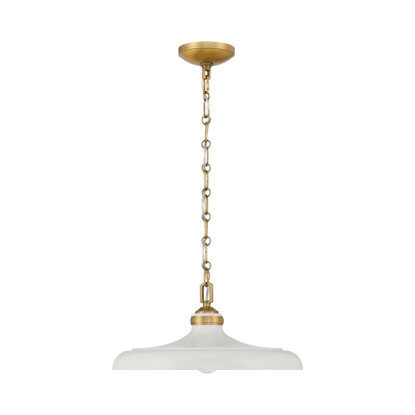 Crowne Pendant Light in Off White Cream.