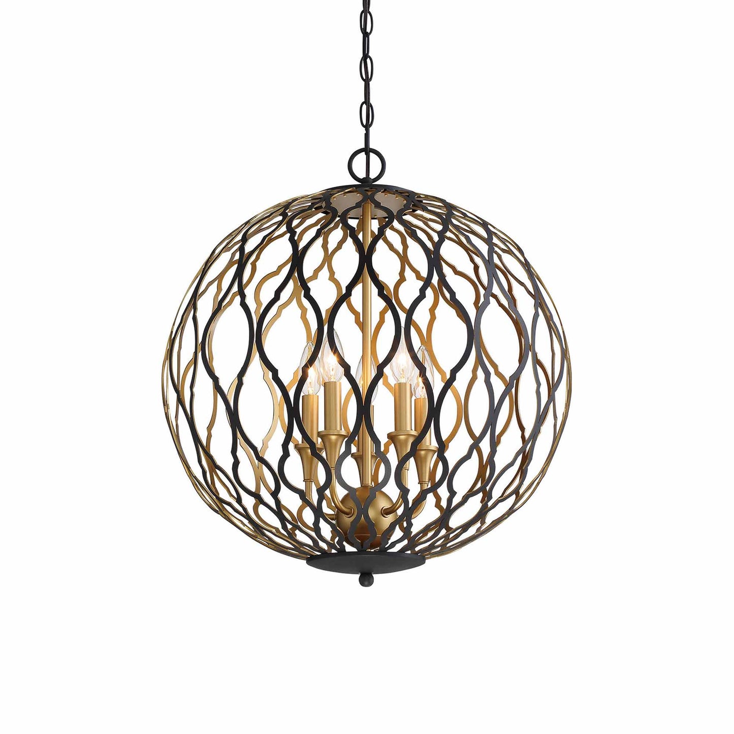 Gilded Glam Pendant Light (5-Light).