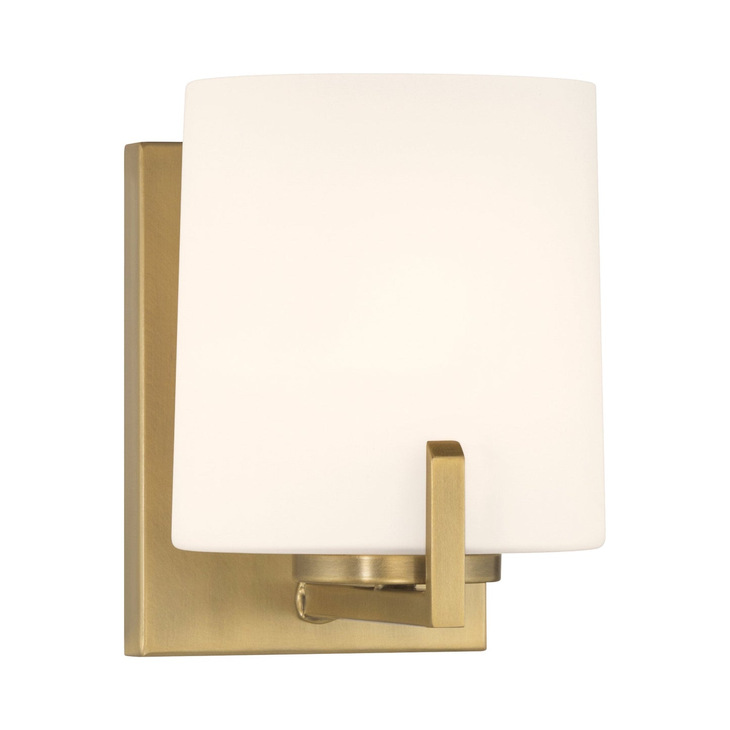 Mirelle Bath Wall Light in Legacy Brass.