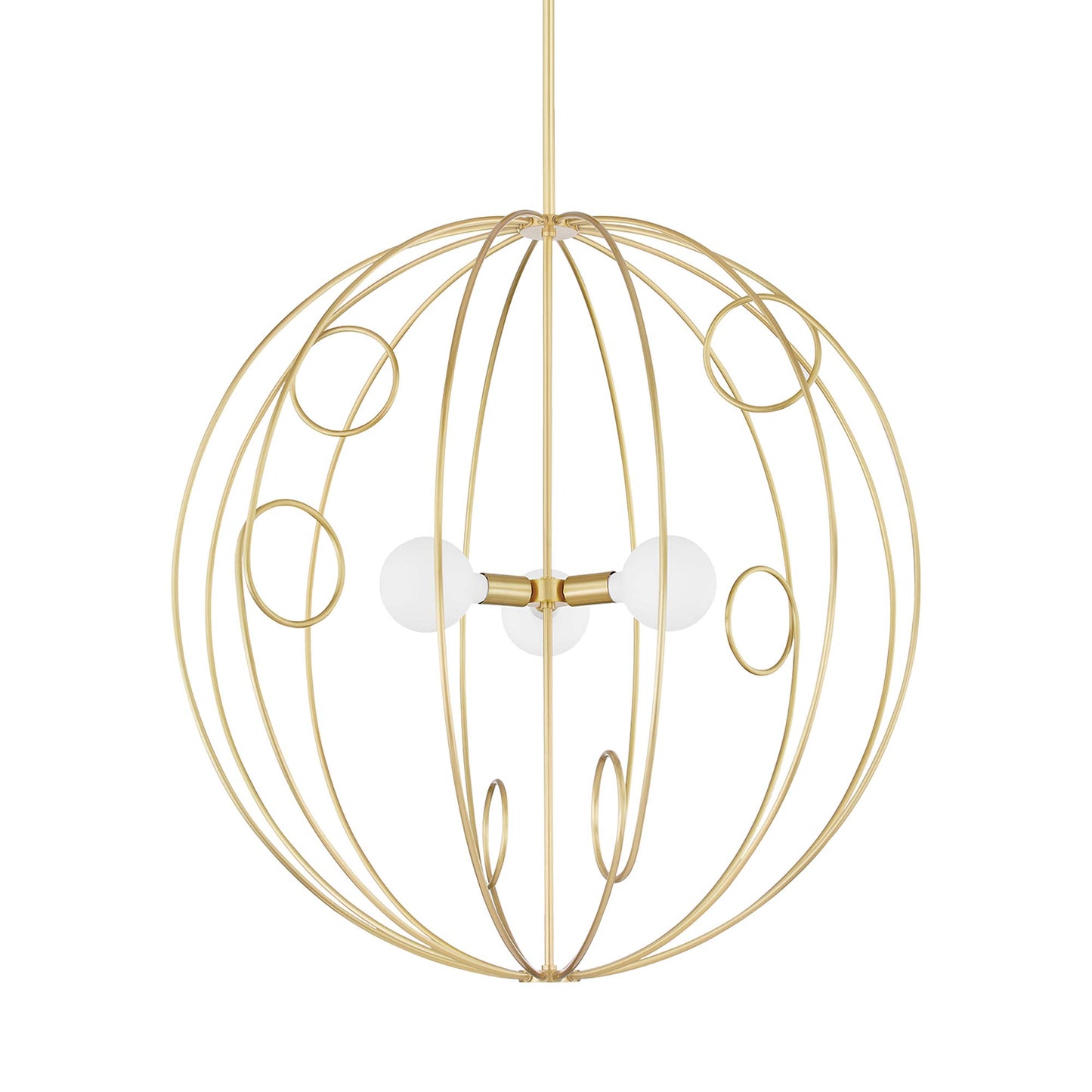 Alanis Chandelier in Aged Brass.
