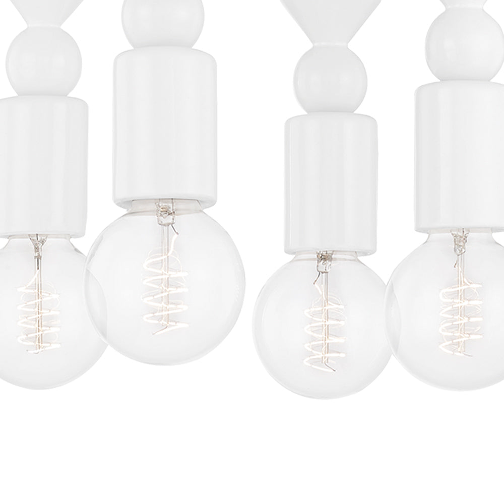 Flora Semi Flush Mount Ceiling Light in Detail.