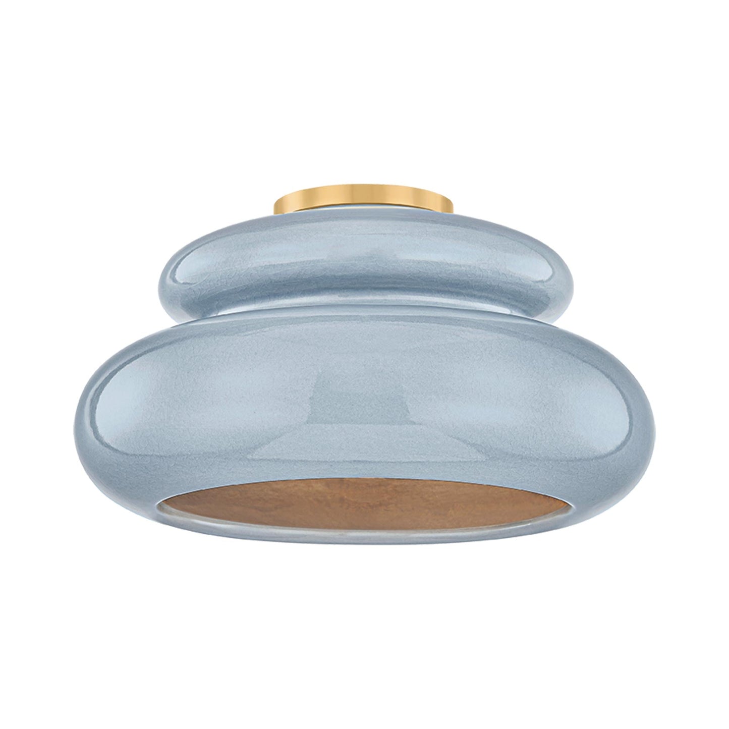 Pia Semi Flush Mount Ceiling Light in Chateau Crackle.