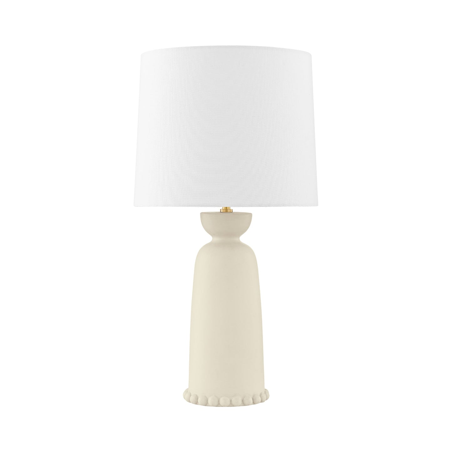 Rhea Table Lamp in White Linen.