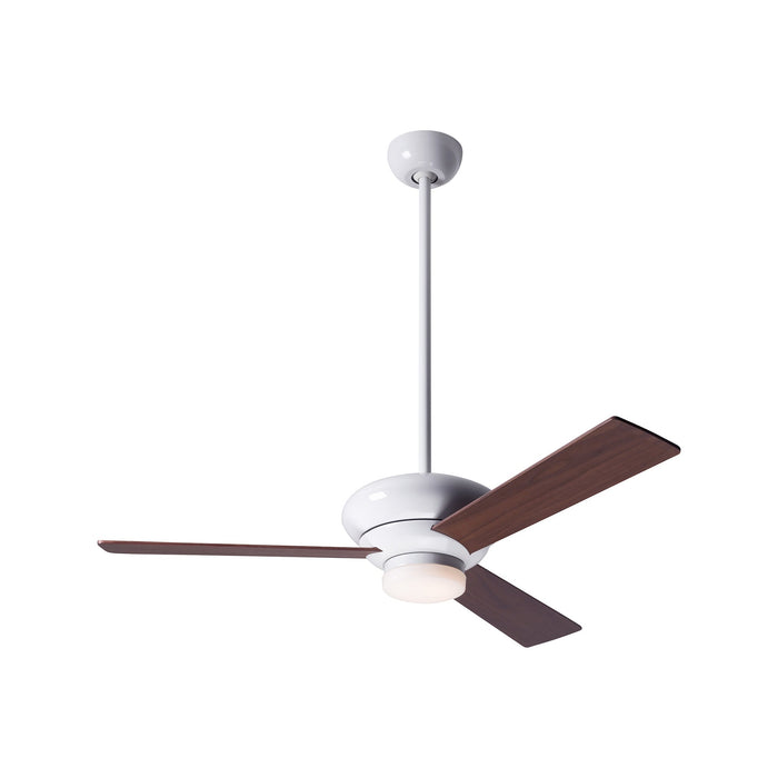 Altus 42-Inch LED Ceiling Fan in Gloss White/Mahogany (42-Inch).