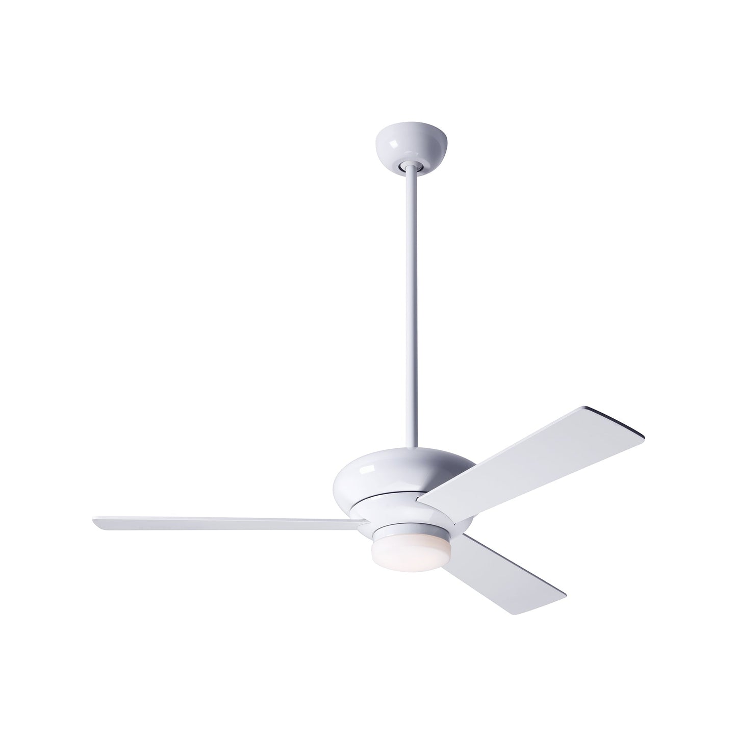Altus 42-Inch LED Ceiling Fan in Gloss White/White.