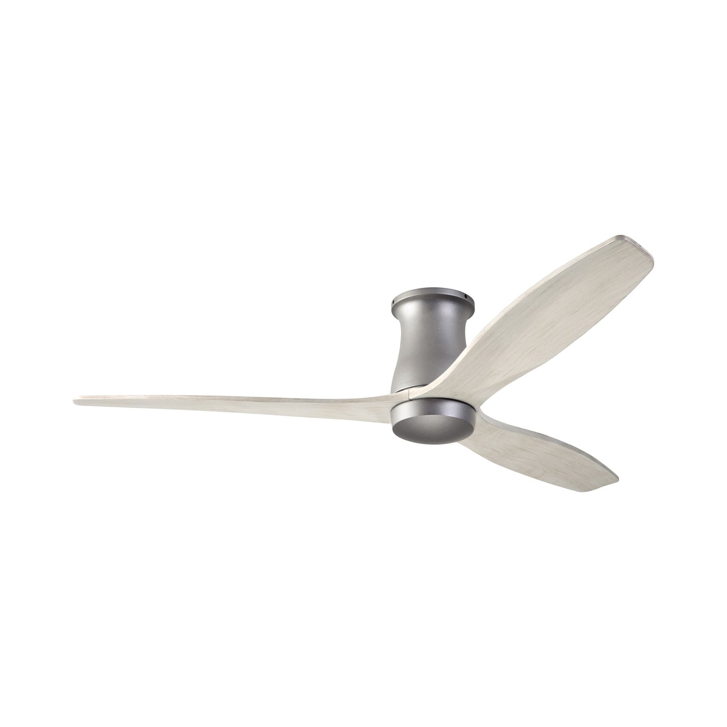 Arbor DC Flush Mount Ceiling Fan in Graphite (Whitewash Blade).