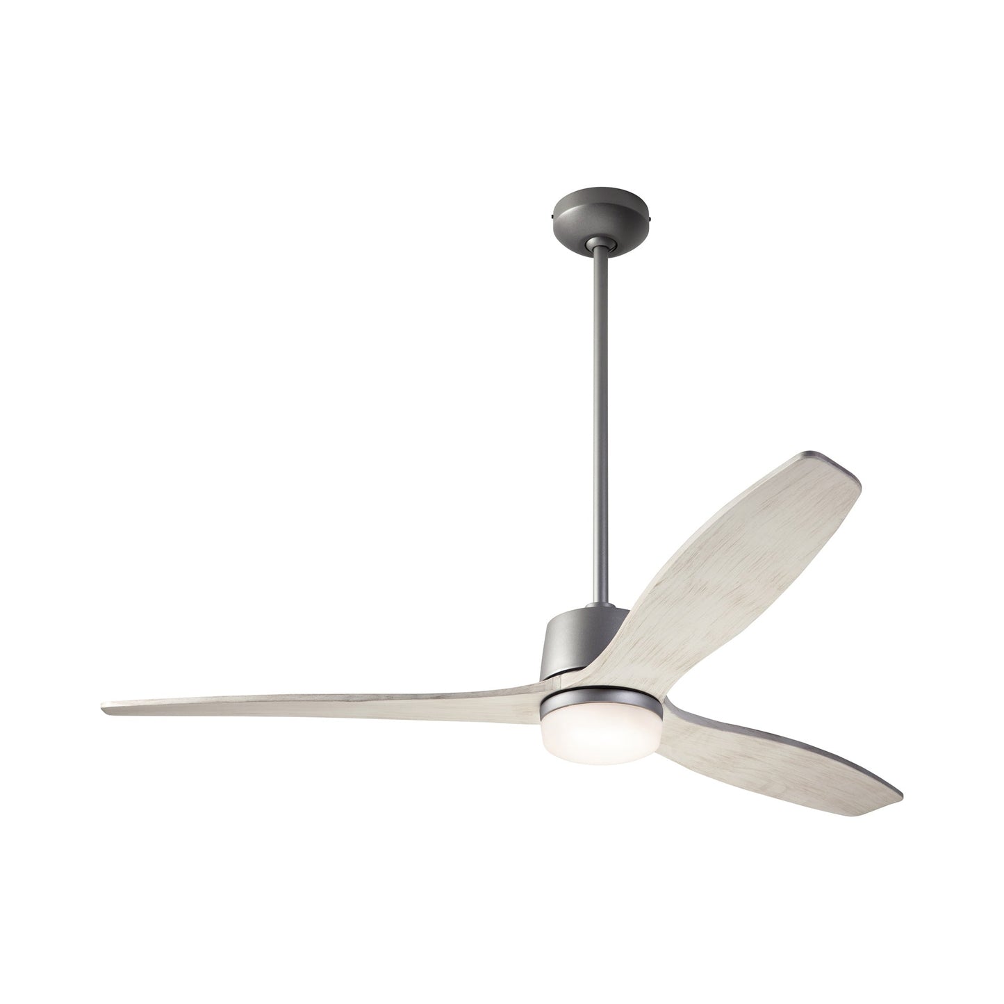 Arbor DC LED Ceiling Fan in Graphite (Whitewash Blade).